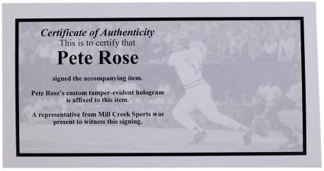 Пийт Роуз подписа Бейзболен хит Синсинати Редс Black Мидзуно Кинг Пийт Роуз COA - Бейзболни топки с автографи