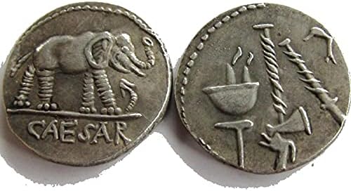 Сребърно покритие Древна Римска Чуждестранна Реплика Възпоменателна Монета Любителски Колекция от Монети Занаяти