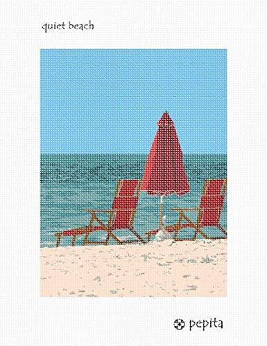 комплект за бродиране pepita: Тих плаж, 7 x 9