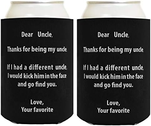 Подарък чичо, Ако имах Друг чичо, аз ще надрал Му Муцуната 2-Опаковъчни Кутии Coolie Drink Coolers Black