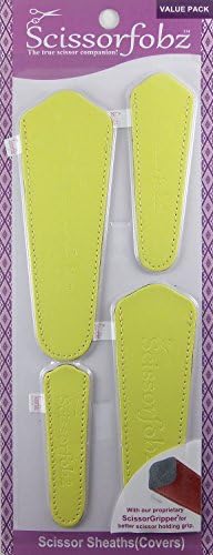 Седалките за ножици от SCISSORFOBZ улови за ножици -ЦЕННА опаковка-4 размера - Дизайнерски калъфи за ножици,