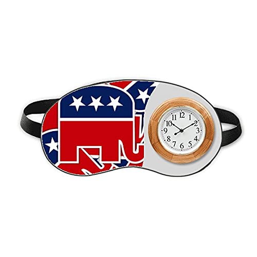 Емблемата На Американския Слон Республиканские Часовници Sleep Eye Head За Пътуване С Абажуром