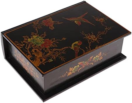 Ковчег за Бижута Декоративна Дървена Кутия за Ретро Цветя Модел на Кутии За Съхранение на Подаръци в Китайски