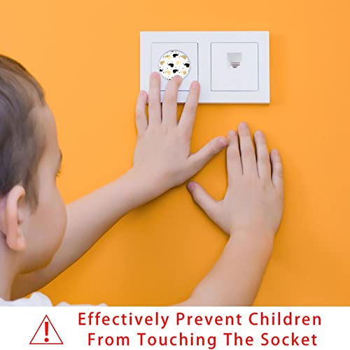 Капачки за контакти LAIYUHUA За защита от деца (на 12 и 24 опаковки), Трайна Защита от електрически свещи | Пластмасови капачки за контакти за безопасност на деца | Лесна ин