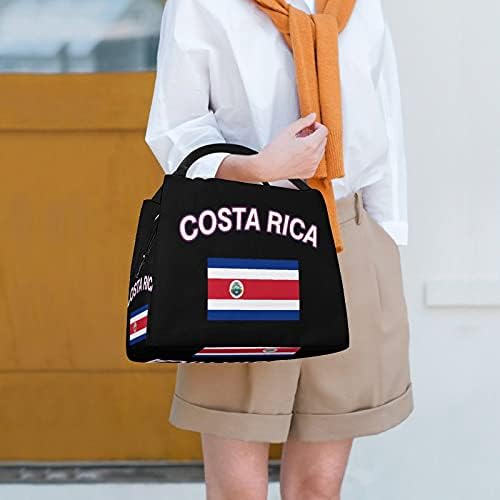 Държавният Флаг на Коста Рика Множество Чанта за Обяд, Чанта-Тоут за Жени, Мъже, Възрастни, Работа, Разходки,