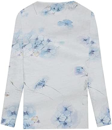 Дамски Есенни Блузи, Мода 2022, елегантно облечен Ежедневни Hoody, Риза с дълъг ръкав 3/4, Възли на една Кука