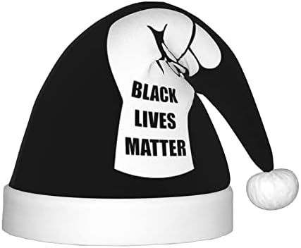 CXXYJYJ Black Lives Matter Шапка на Дядо Коледа Детски Коледни Шапки Плюшен Коледна Шапка На Коледа, Нова Година