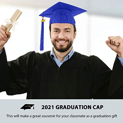 Мат выпускная шапка BESTOYARD за възрастни с пискюл 2021 година за гимназия и колеж
