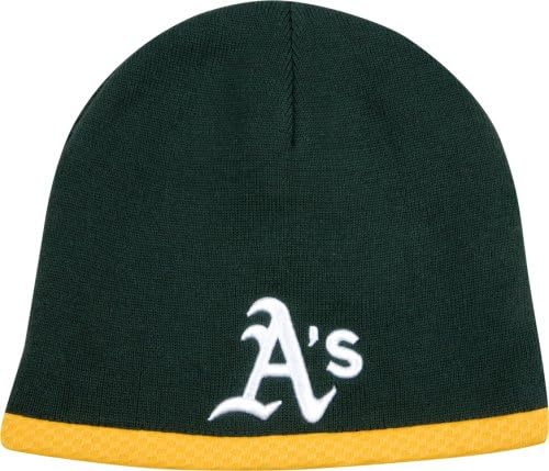 Вязаная шапчица MLB Oakland Athletics AC, Тъмно Зелен
