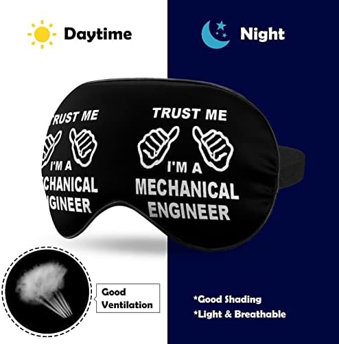 Повярвайте Ми, аз съм Инженер-механик, Печатна Маска За Очи, Светозащитная Маска за Сън с Регулируема Каишка