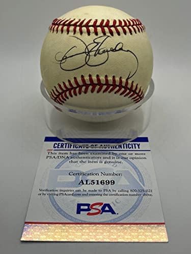 Денис Экерсли Окланд А Подписа Автограф Официален представител на MLB Бейзбол PSA DNA * 99 Бейзболни топки с