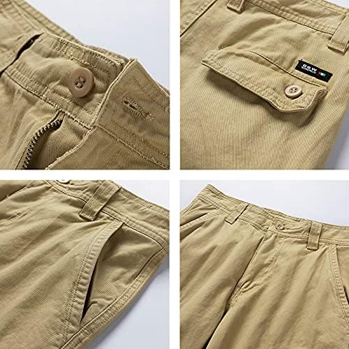 RTRDE Мъжки къси Панталони Ежедневните Модерни Цветни Панталони С много джобове Памучни Шорти Тела