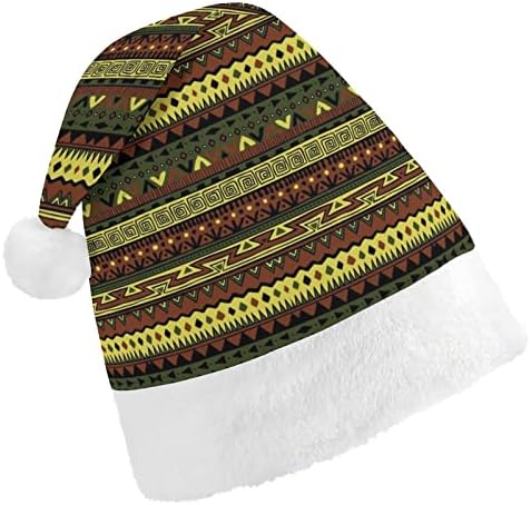 Коледна шапка с шарките на Rasta Way, мек плюшен шапчица Дядо Коледа, забавна шапчица за коледно новогодишната