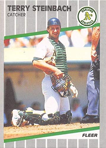 1989 Fleur 22 Тери Стейнбах Ню Йорк-Mount Оукланд Атлетикс МЕЙДЖЪР лийг бейзбол Бейзбол