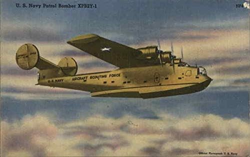 Полицай бомбардировач на ВМС на САЩ XPB2Y-1 Оригиналната Антични Картичка