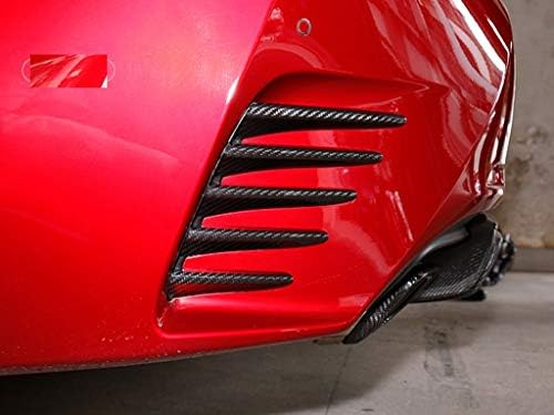 Eppar Ново отдушник Задната броня от въглеродни влакна 2 бр., Съвместимо с Lexus RC RC350 RC300h 2014-2018