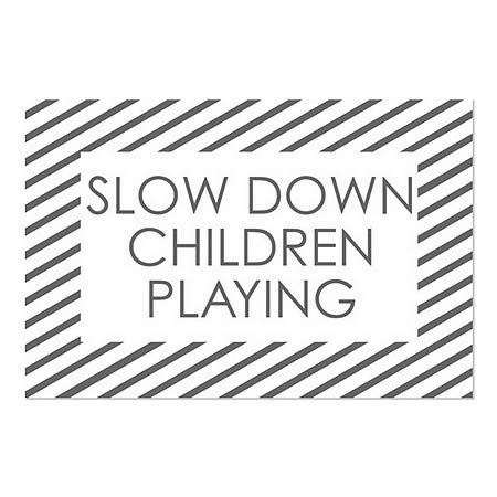 CGSignLab | Забави игра на децата - Стикер на прозореца в бяла ивица | 18 x12