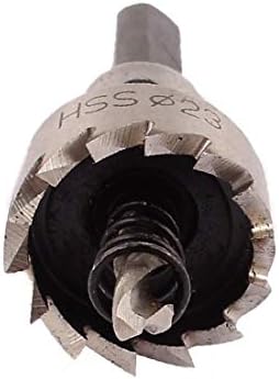 X-DREE 23 mm Диаметър на режещия инструмент HSS 6542 Спиральное тренировка Околовръстен Трион с Шестигранным