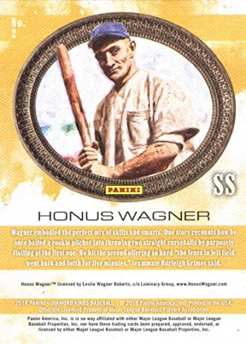 2018 Панини Даймънд Кингс 2 Бейзболна картичка Хонуса Вагнер Питсбърг Пайрэтс