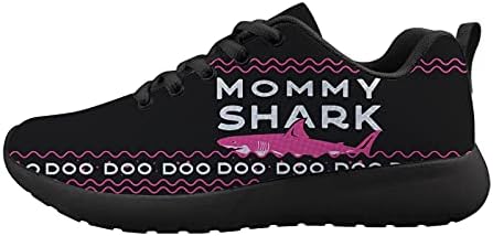 Mommy Shark Ду Ду Мъжки Амортизационен Маратонки За Бягане, Спортни обувки за Тенис За разходки, Модерни Маратонки