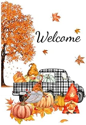 Сезонни добре дошли Офис Украса За Дома Рисувани Стенни Есенна Тиква Благодарен Камион Подвижни Стикери за Стена