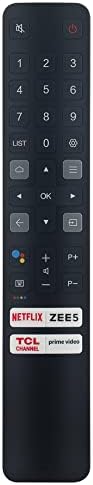 RC901V Заменен с Глас да дистанционно управление, годни за TCL 4K Android Smart TV 50P615 43P615 55P615 65P615