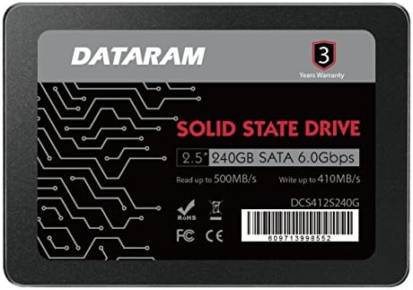 Твърд диск Dataram 240 GB 2,5 SSD, който е Съвместим с MSI B350 Tomahawk Арктика