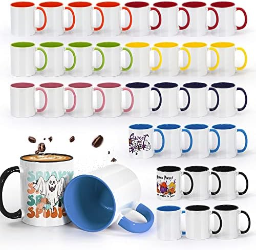 Детайли За Сублимационных Steins ПЕКИН, Керамични Чаши за Сублимационного Кафе с 11 грама, с Цветна Вътрешна