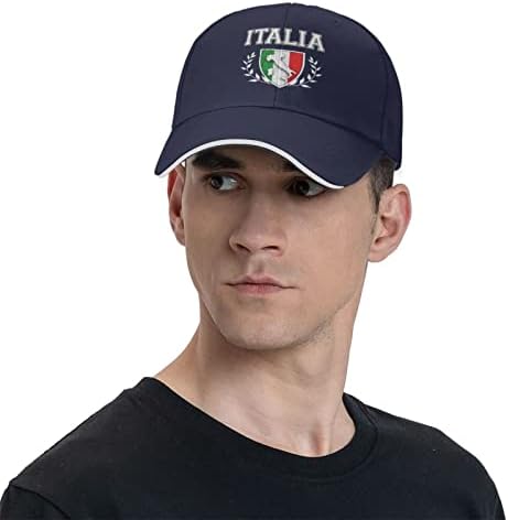 Италия Италия Италиански Флаг Регулируема Шапка за сандвич с Бейзболна Шапка Папина Шапка Hat Casquette